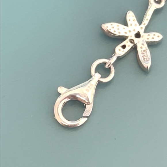 Stamped 925 Sterling Silver Butterfly Bracelet - Picture 3 of 4